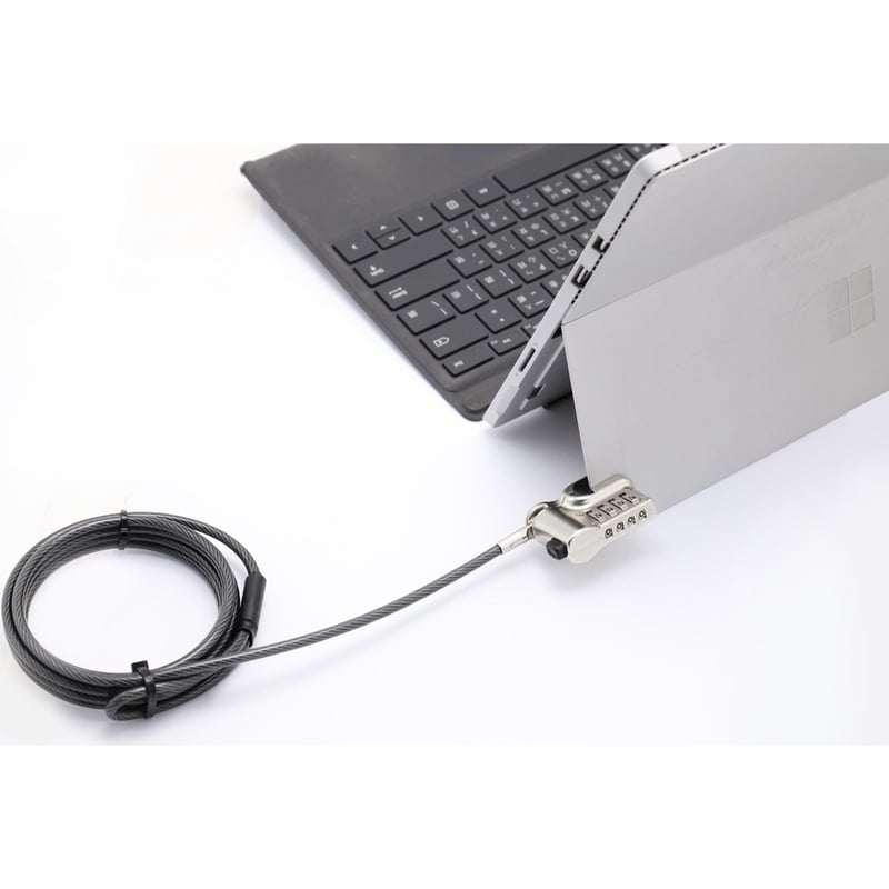 CTA Digital Kickstand Security Grip Cable for Surface Pro and Other Laptop/Tablet Hybrids - Thumbnail 2