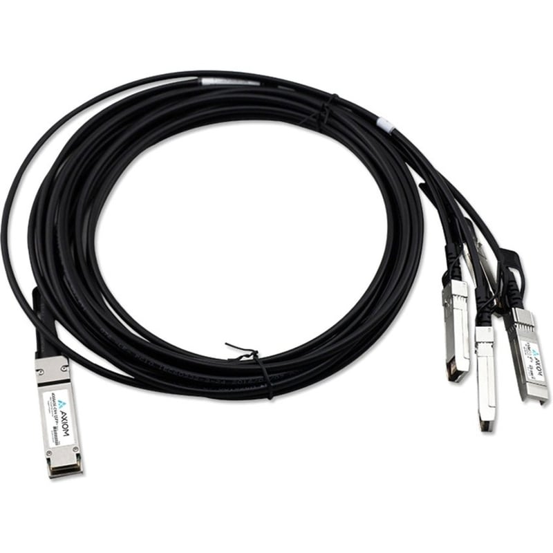Axiom 40GBASE-CR4 QSFP+ to 4 10GBASE-CU SFP+ Active DAC Cisco Compatible 10m