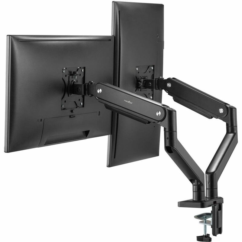 Rocstor ErgoReach Mounting Arm for Monitor - Black - Landscape/Portrait - Thumbnail 3