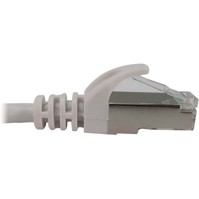 Eaton Tripp Lite Series Cat6a 10G Snagless Shielded Slim STP Ethernet Cable (RJ45 M/M), PoE, White, 3 ft. (0.9 m) - Thumbnail 4