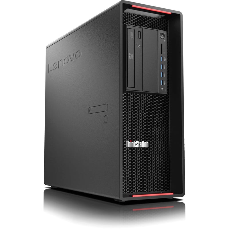 Lenovo ThinkStation P710 30B70024US Workstation - 1 x Intel Xeon E5-2650 v4 - 16 GB - 1 TB HDD - 256 GB SSD - Graphite Black - Thumbnail 1