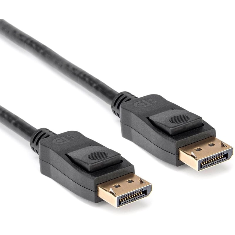 Rocstor Premium 6ft / 2m DisplayPort 1.2 Cable M/M - DisplayPort 4k - DisplayPort Male Digital Audio/Video - 6ft - Black- DP TO DP Cable 4Kx2K - Thumbnail 4