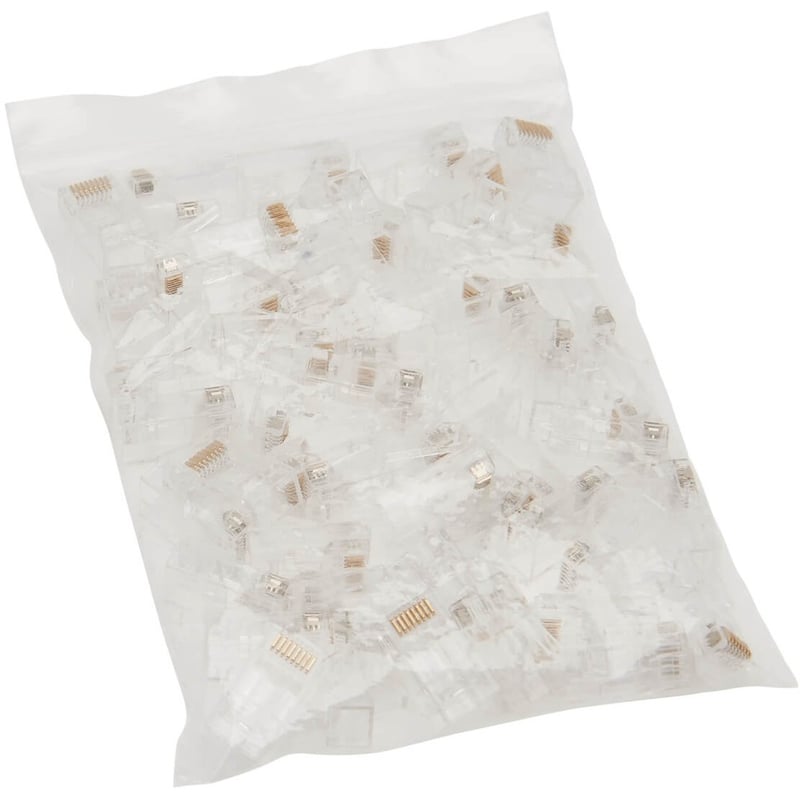 Tripp Lite by Eaton Cat6 RJ45 Pass-Through UTP Modular Plug, 50 Pack - Thumbnail 1