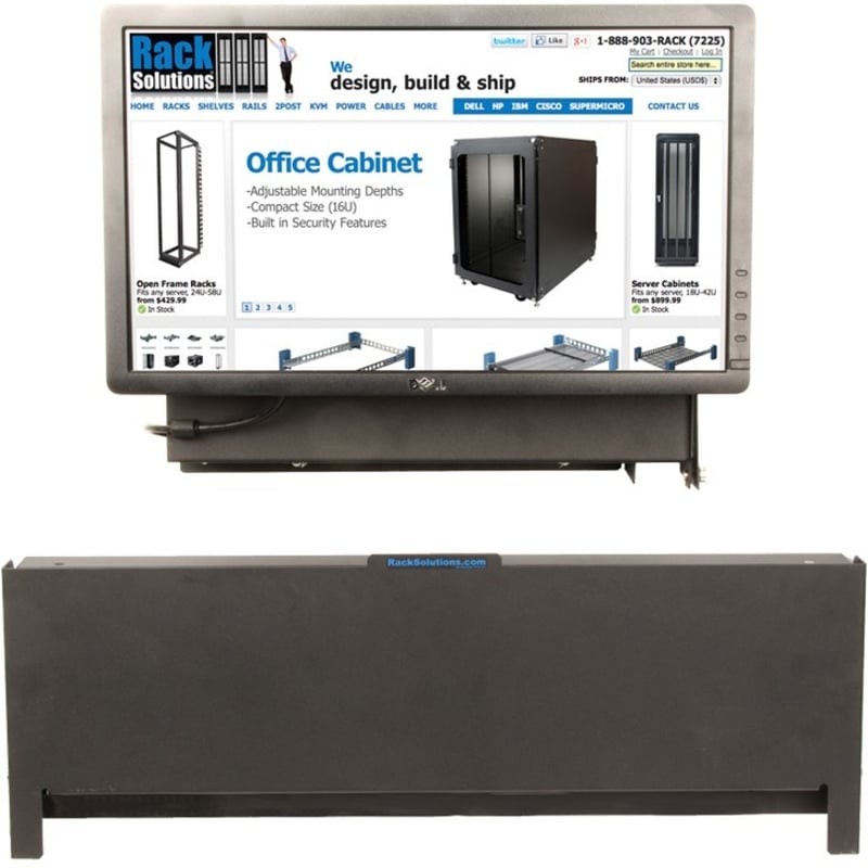 Rack Solutions Full Keyboard Wall Mount - Thumbnail 4