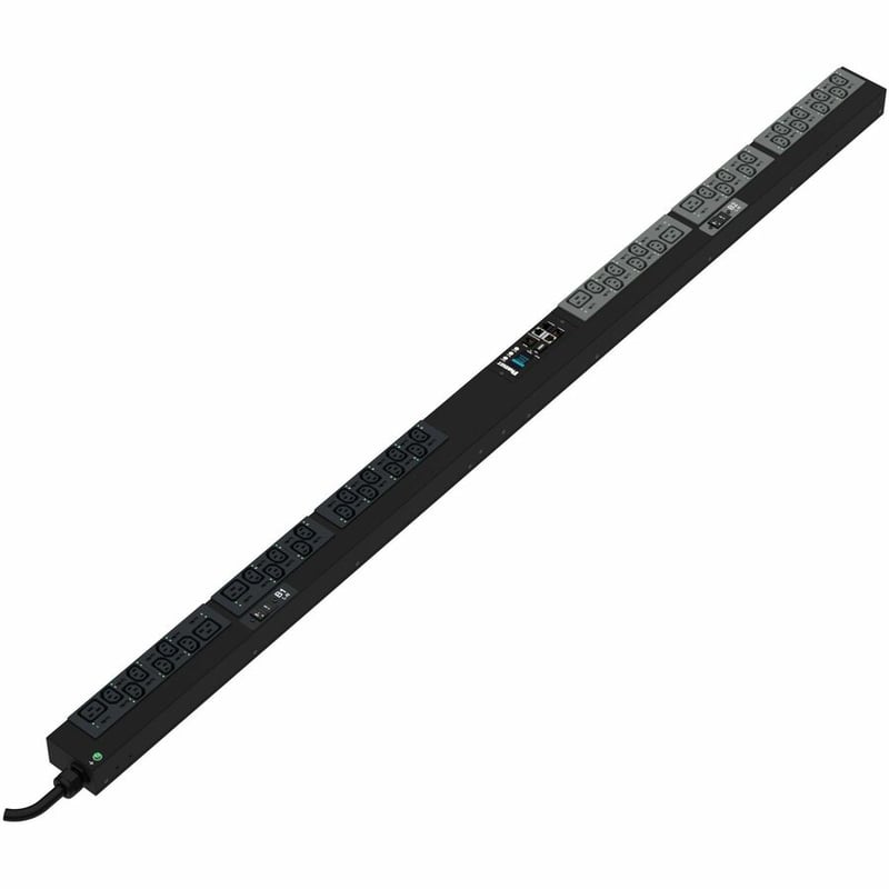 G6 MS PDU 32AMP(38)C13(6)C19 IE NT BRACKET 600MM BLACK - Thumbnail 2