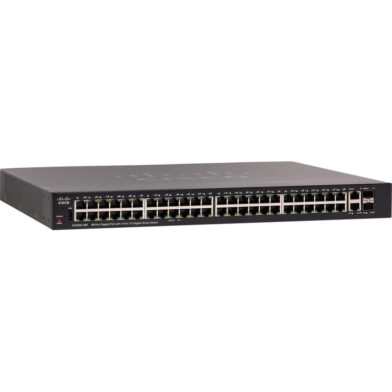 SG250X-48P 48-PRTGBPOESMRTSWITCHW/10G UPLINKS REMANUFACTURED