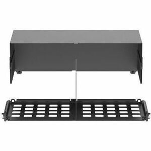 Panduit HD Flex Enclosure Slack Plate w/Rear 4RU, White - Thumbnail 1
