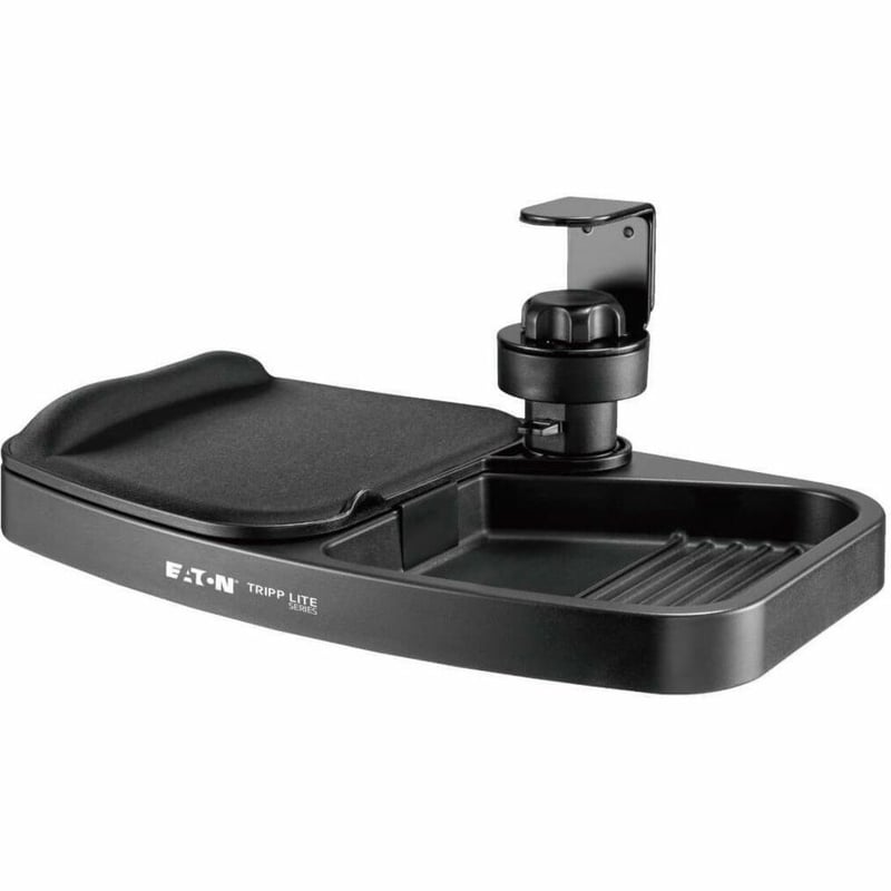 Eaton Tripp Lite Series Under-Desk Clamp-On Storage Tray with Built-In Mouse Pad and Wrist Rest - Thumbnail 1
