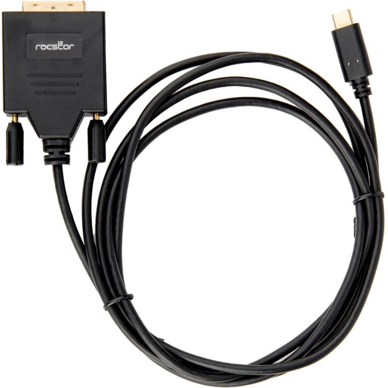 Rocstor Premium USB-C to DVI Cable - 6 ft / 2m - Thumbnail 1