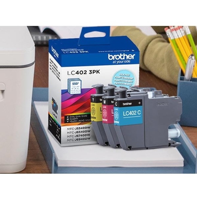 Brother Original Standard Yield Inkjet Ink Cartridge - Cyan, Magenta, Yellow - 3 Pack - Thumbnail 3