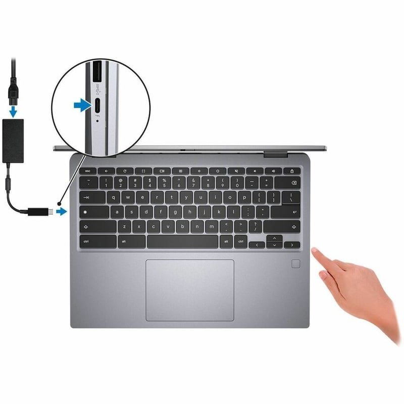 Dell Latitude 5000 5430 14" Chromebook - Full HD Plus - 1920 x 1200 - Intel Core i5 12th Gen i5-1235U Deca-core (10 Core) 3.30 GHz - 8 GB Total RAM - 256 GB SSD - Titan Gray