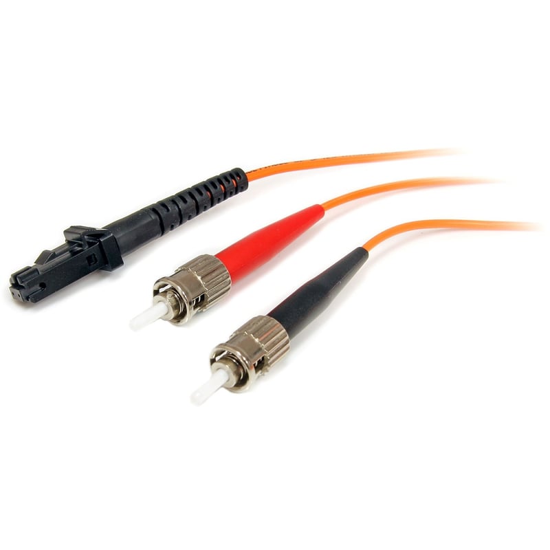 StarTech.com 1m Fiber Optic Cable - Multimode Duplex 62.5/125 - LSZH - MTRJ/ST - OM1 - MTRJ to ST Fiber Patch Cable - Thumbnail 1