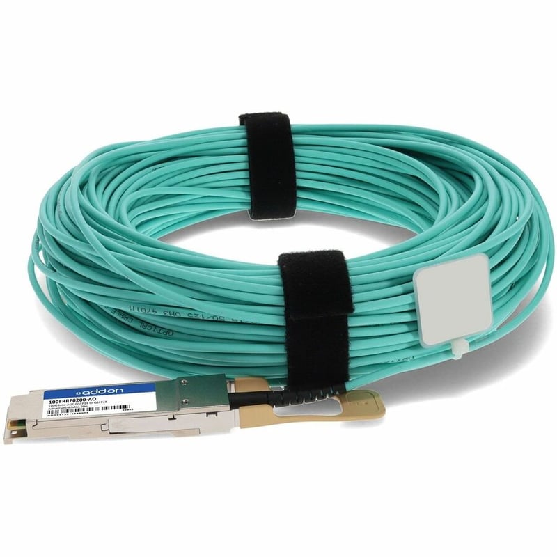 AddOn Intel 100FRRF0200 Compatible TAA Compliant 100GBase-AOC QSFP28 Omni-Path Architecture Direct Attach Cable (850nm, MMF, 20m) - Thumbnail 2