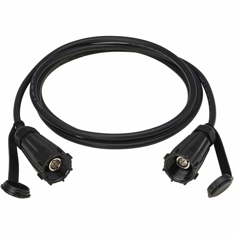 Eaton Tripp Lite Series Rigid Industrial RF Coaxial Cable (M/M) - IP68, BNC Connectors, 10 ft. (3.1 m), Black - Thumbnail 1