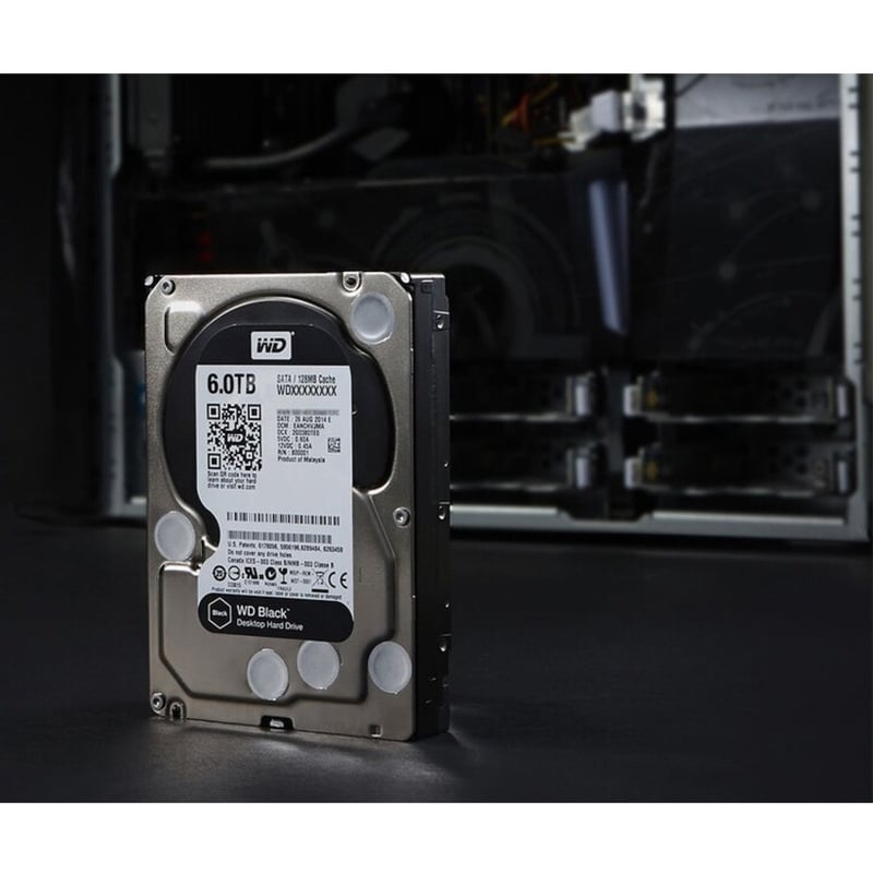WD 6TB BLACK PERFORMANCE INTERNAL HDD HDD 7200 RPM SATA 6 - Thumbnail 2