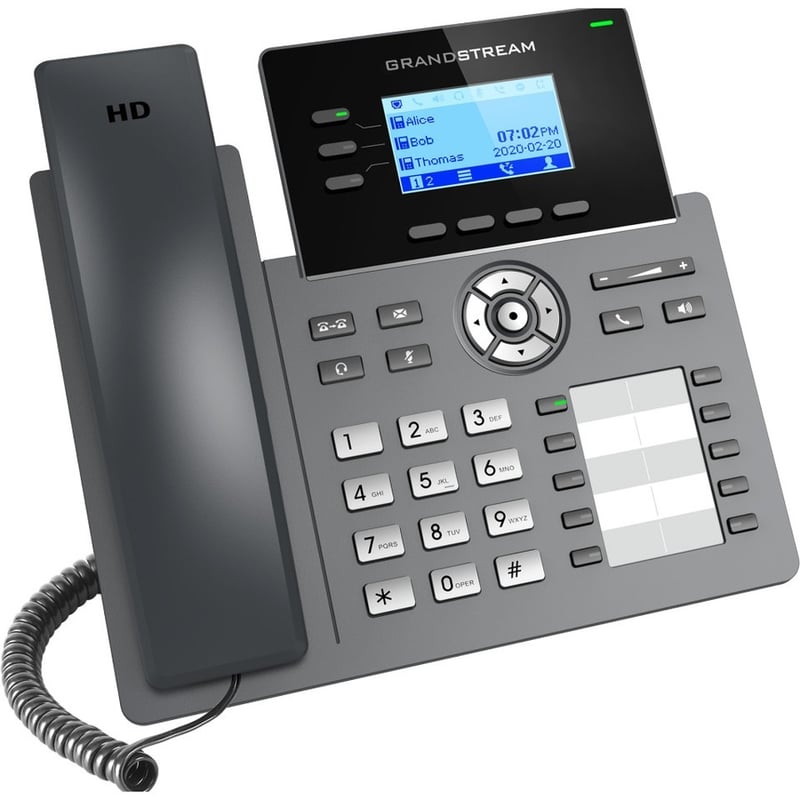 Grandstream GRP2604 IP Phone - Corded - Corded - Wall Mountable, Desktop - Thumbnail 4