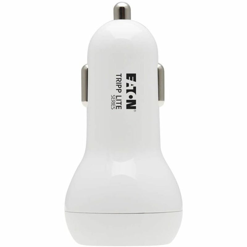 Tripp Lite by Eaton Dual-Port USB Car Charger - 30W PD Charging USB-C (18W) & USB-A (12W) USB-C to Lightning Cable White - Thumbnail 5