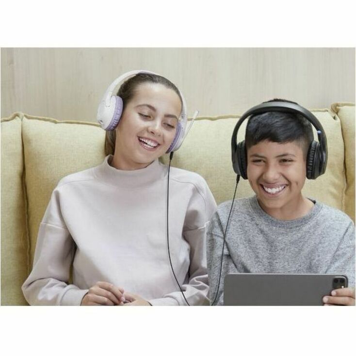 Belkin Wireless Over-Ear Headset for Kids with Mic - On-Ear Earphones for iPhone, iPad, Fire Tablet & More - Black - Thumbnail 4