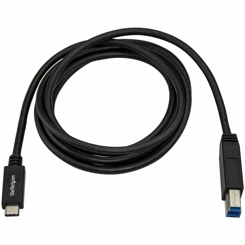 StarTech.com 2m 6 ft USB C to USB B Printer Cable - M/M - USB 3.0 (5Gbps) USB B Cable - USB C to USB B Cable - USB Type C to Type B Cable - Thumbnail 5