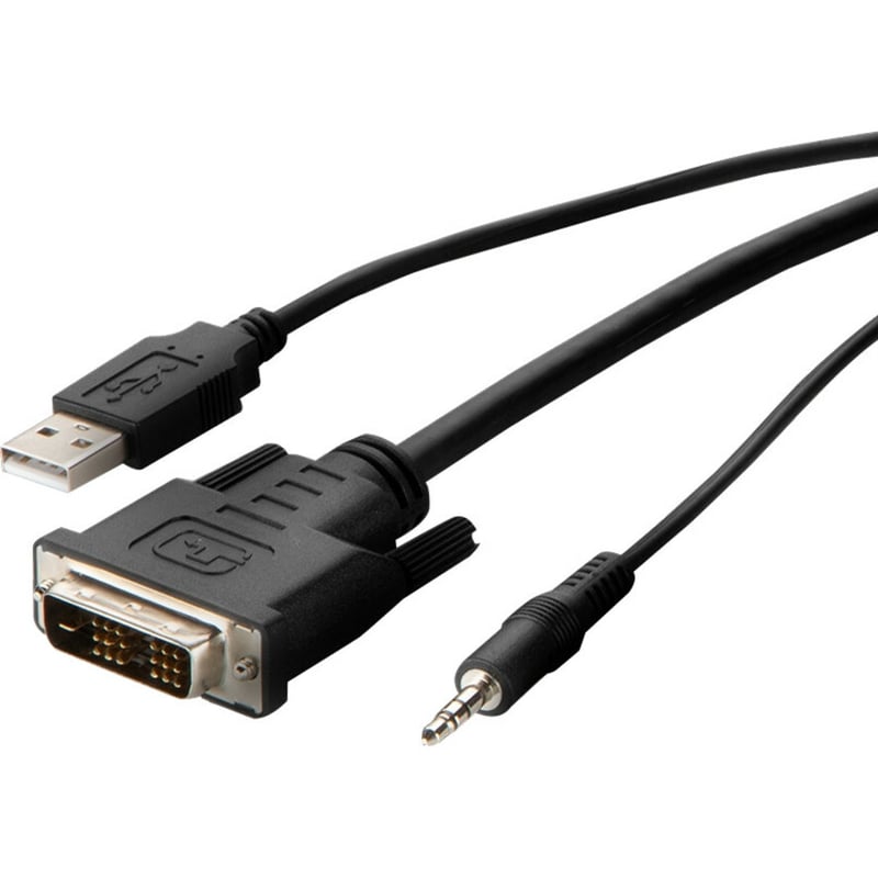 Belkin DVI to HDMI High Retention + USB A/B + Audio Passive Combo KVM Cable - Thumbnail 2