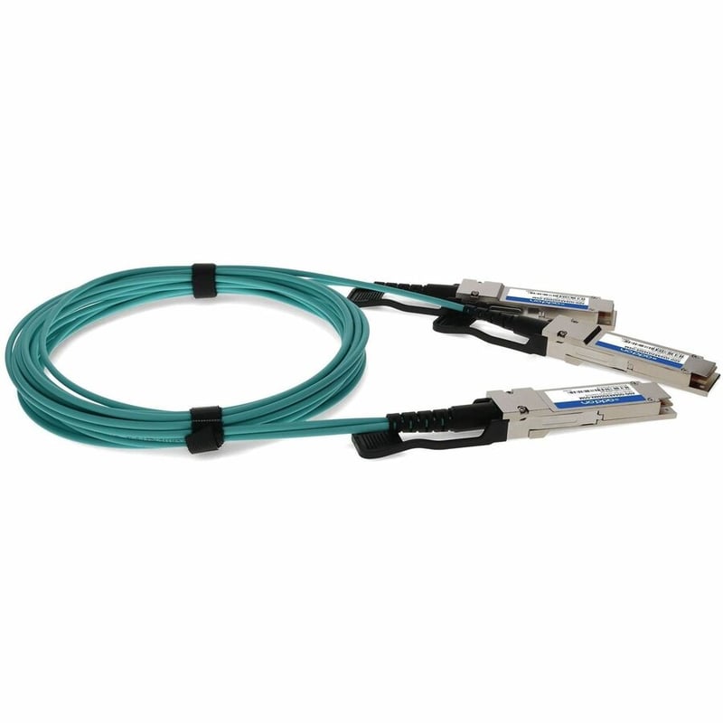 AddOn Arista Networks® to Mellanox® Compatible TAA 200G-AOC QSFP56 to 2xQSFP56 Active Optical Cable (850nm, MMF, 5m, LSZH) - Thumbnail 5