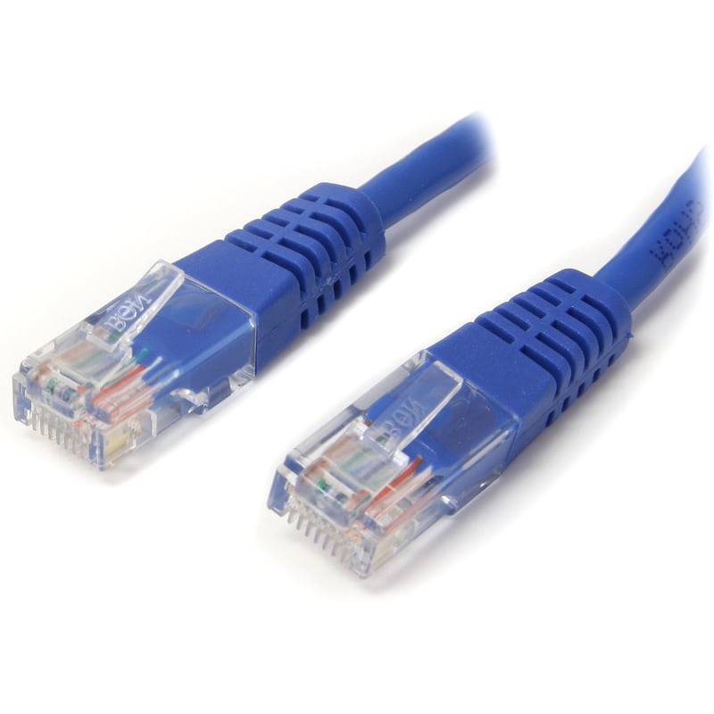 StarTech.com 10ft Blue Molded Cat5e UTP Patch Cable - Thumbnail 1