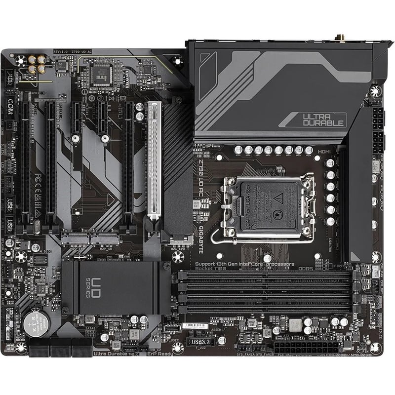 Gigabyte Z790 UD AC Gaming Desktop Motherboard - Intel Z790 Chipset - Socket LGA-1700 - ATX - Thumbnail 2
