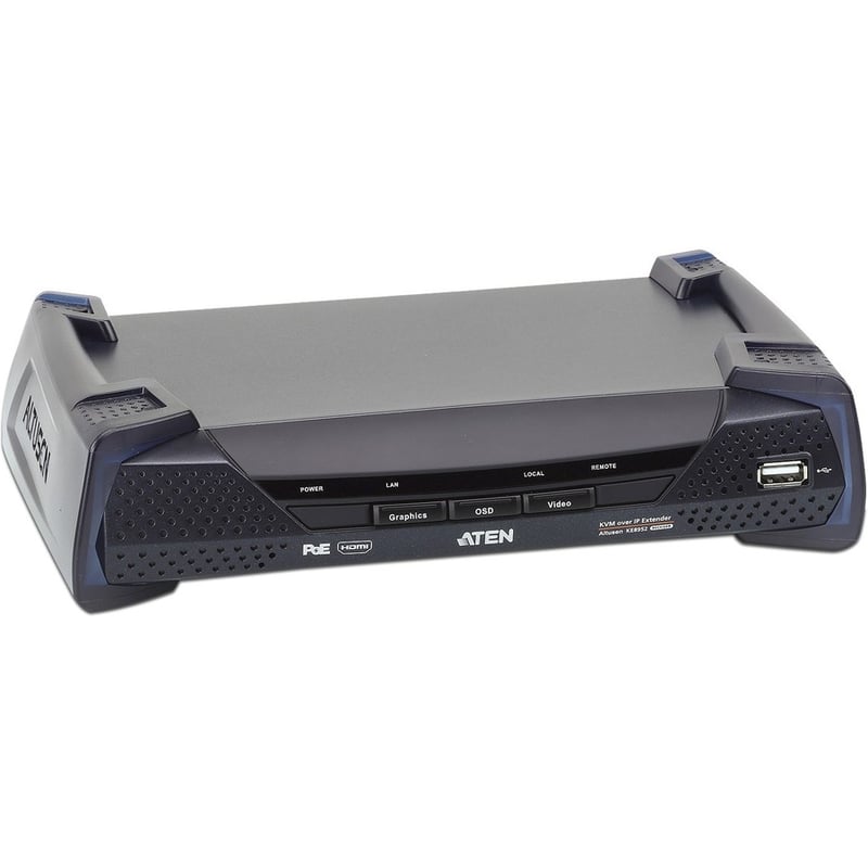 ATEN 4K HDMI Single Display KVM over IP Receiver with PoE-TAA Compliant - Thumbnail 4