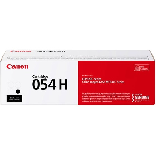 Canon 054H Original High Yield Laser Toner Cartridge - Black - 1 Pack - Thumbnail 1
