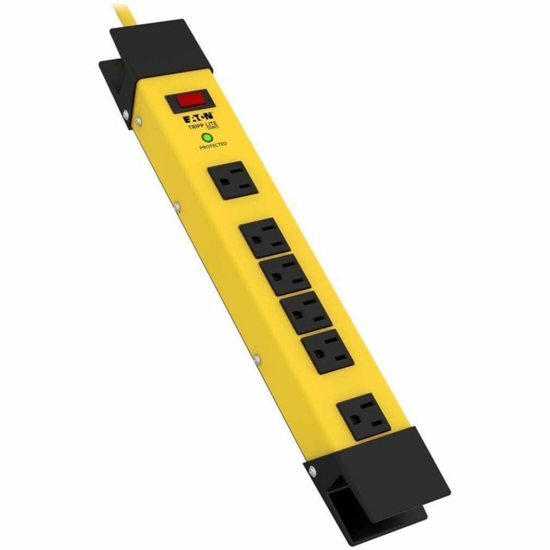 Tripp Lite by Eaton Protect It! 6-Outlet Industrial Safety Surge Protector 15 ft. Cord 2700 Joules Cord Wrap Hang Holes - Thumbnail 1