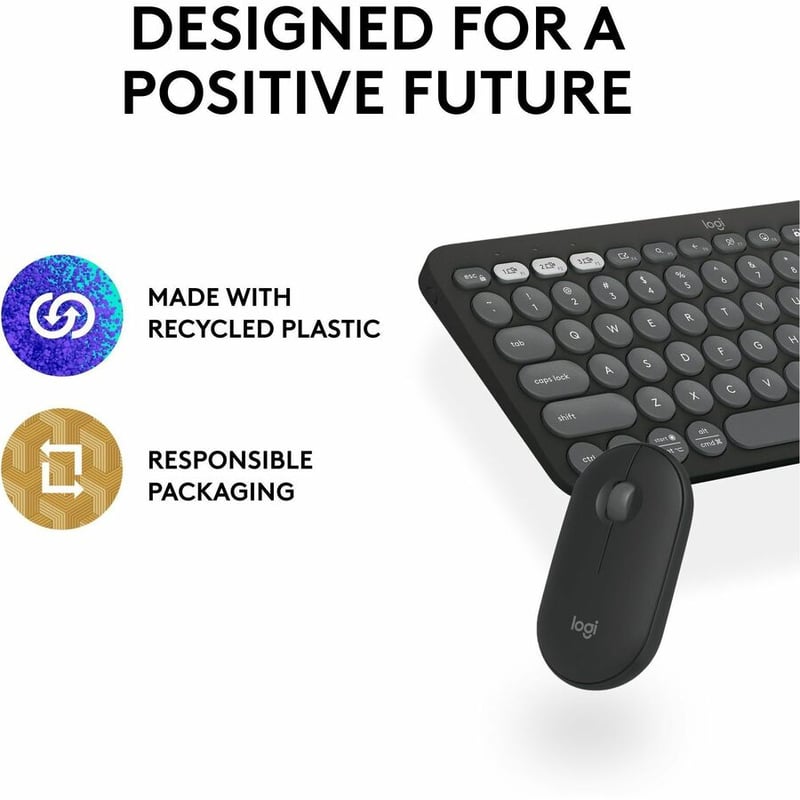 Logitech Pebble 2 Combo Keyboard & Mouse - Thumbnail 3