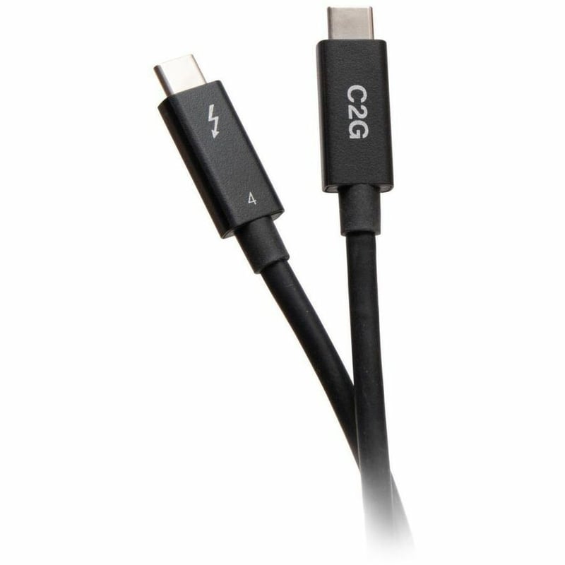 C2G 2.5ft Thunderbolt 4 Cable - USB C - 40Gbps - M/M - Thumbnail 3