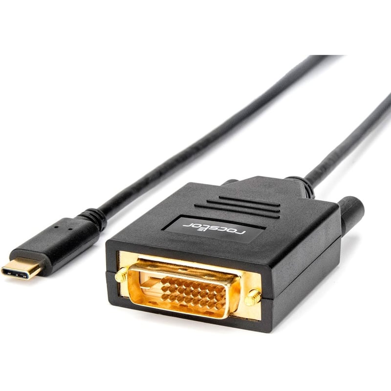 Rocstor Premium USB-C to DVI Cable - 6 ft / 2m - Thumbnail 4