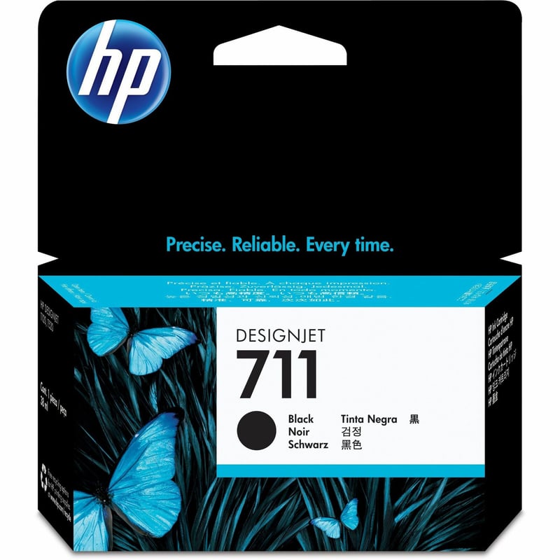 HP 711 (CZ129A) Original Inkjet Ink Cartridge - Single Pack - Black - 1 Each - Thumbnail 1