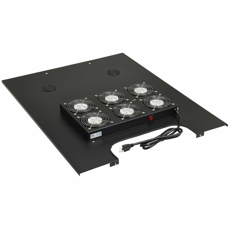 Eaton Tripp Lite Series SmartRack Roof-Mounted Fan Panel for Wide Rack Enclosure Cabinets - 6 120V Fans, 630 CFM, 5-15P Plug - Thumbnail 1