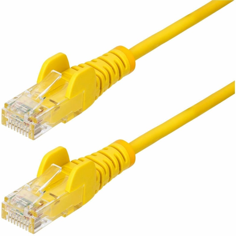 SLIM CAT6 CABLE YELLOW LSZH SLIM SNAGLESS RJ45 UTP PATCH CABLE - Thumbnail 1