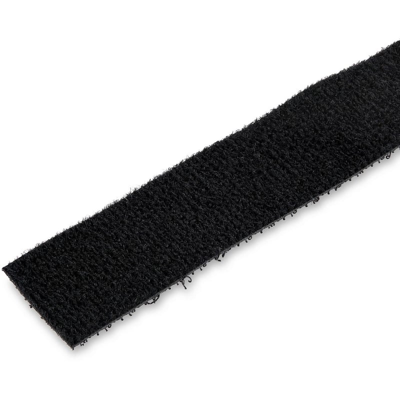 StarTech.com Hook-and-Loop Cable Management Tie - 50 ft. Bulk Roll - Black - Cut-to-Size Cable Wrap / Straps - Thumbnail 3