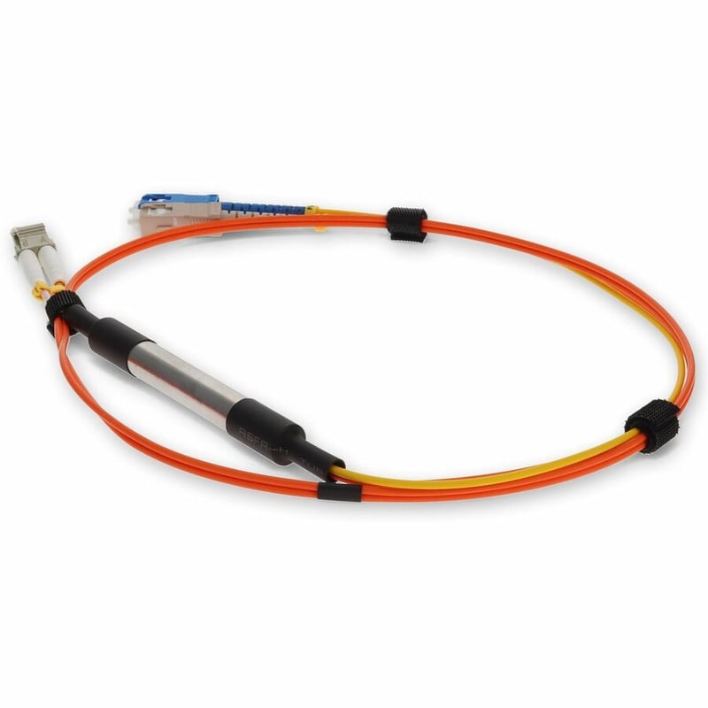 AddOn 1m Cisco CAB-MCP-LC Compatible LC (Male) to SC (Male) Orange OM1 & OS1 Duplex Fiber Mode Conditioning Cable - Thumbnail 3