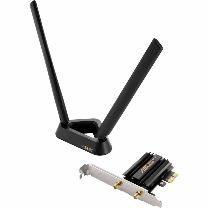 Asus PCE-AXE59BT IEEE 802.11 a/b/g/n/ac/ax Bluetooth 5.2 Wi-Fi/Bluetooth Combo Adapter for Computer - Thumbnail 1
