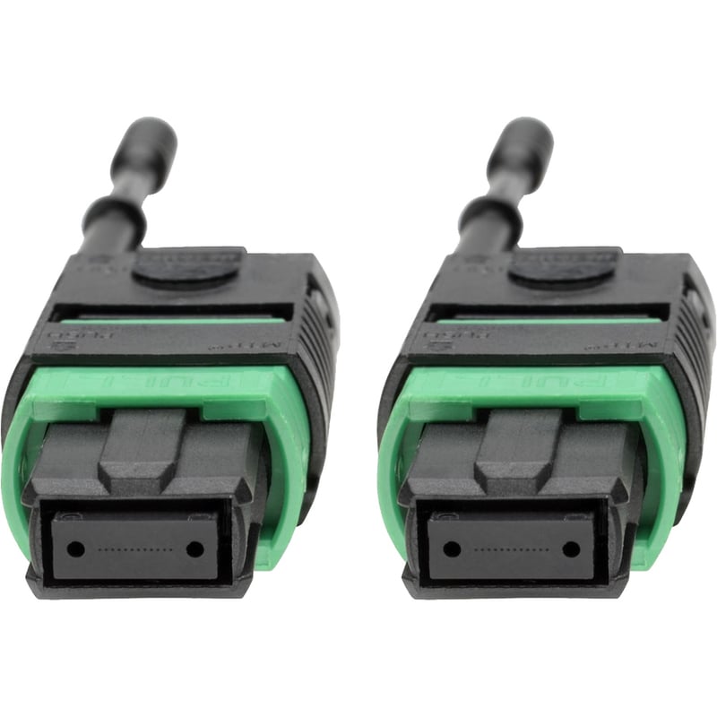 Eaton Tripp Lite Series MTP/MPO (APC) Singlemode Patch Cable (F/F), 12 Fiber, 40/100 GbE, QSFP+ 40GBASE-PLR4, Plenum, Push/Pull Tab, Yellow, 7 m (23 ft.) - Thumbnail 4