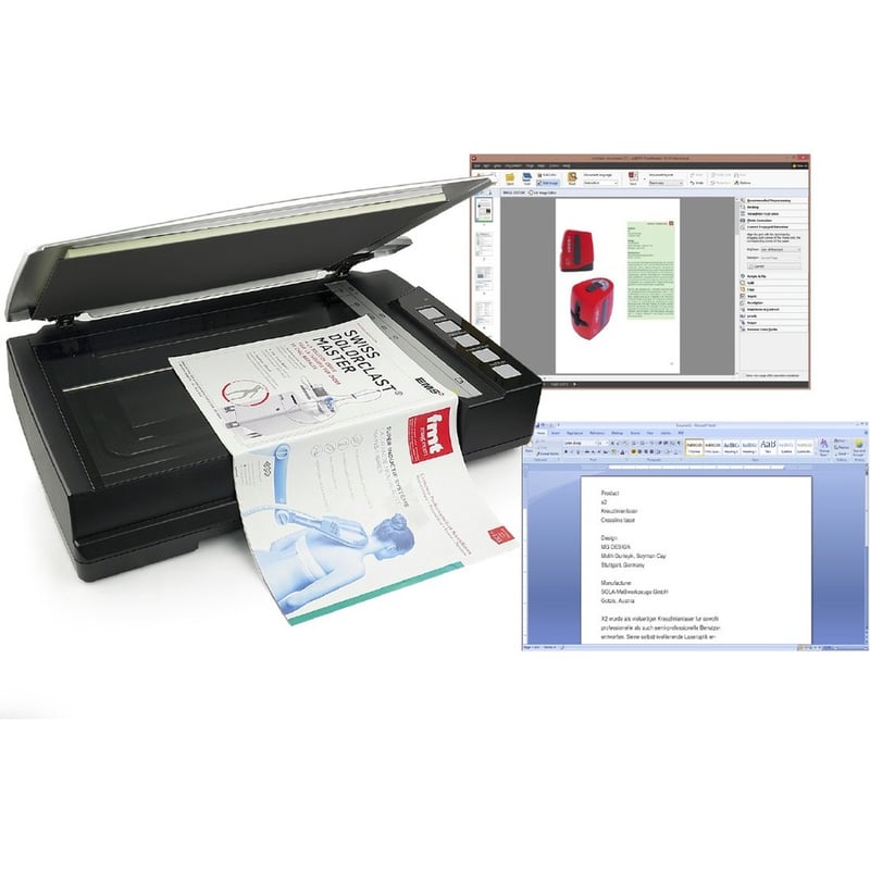 Plustek OpticBook A300PLUS Flatbed/ADF Scanner - Thumbnail 5