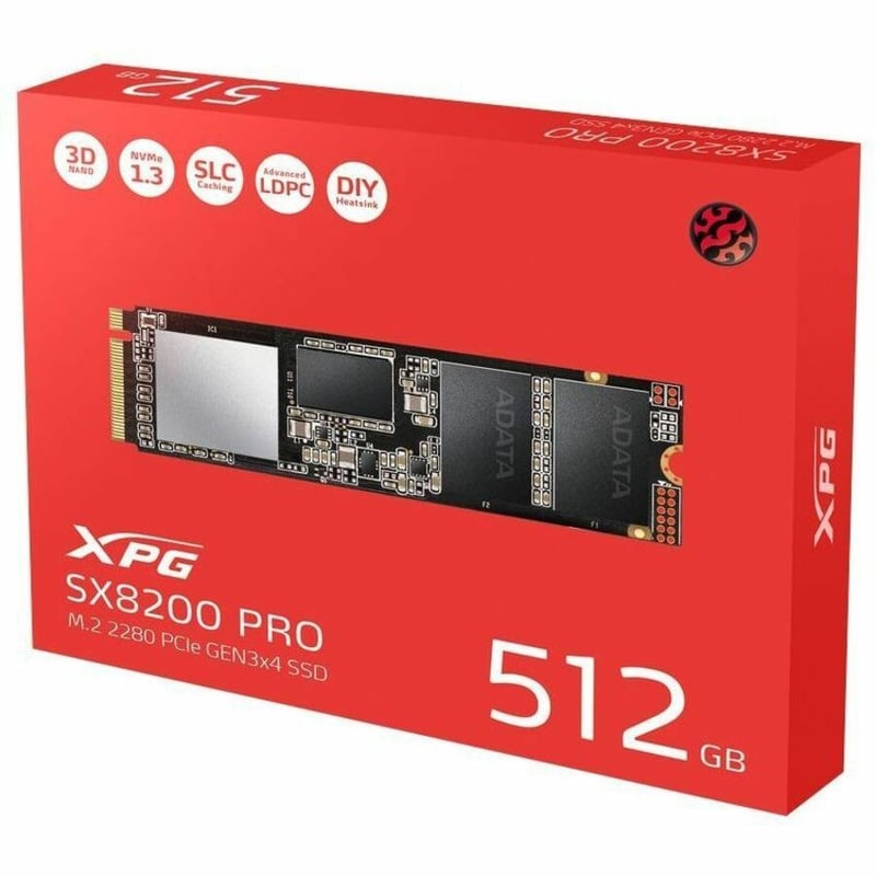 XPG SX8200 Pro 512 GB Solid State Drive - M.2 2280 Internal - PCI Express NVMe (PCI Express NVMe 3.0 x4) - Thumbnail 3