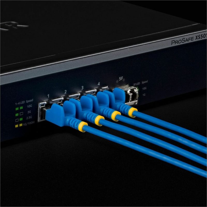 ULTRA SLIM CAT6A CABLE BLUE SLIM RJ45 FTP PATCH CABLE - Thumbnail 5