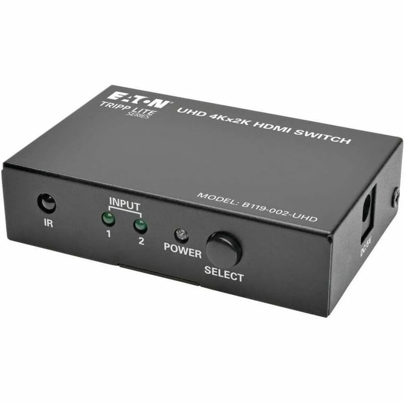 Tripp Lite by Eaton 2-Port HDMI Switch with Remote Control - 4K @ 60 Hz 4:4:4 HDR 3D HDCP 2.2 EDID - Thumbnail 1