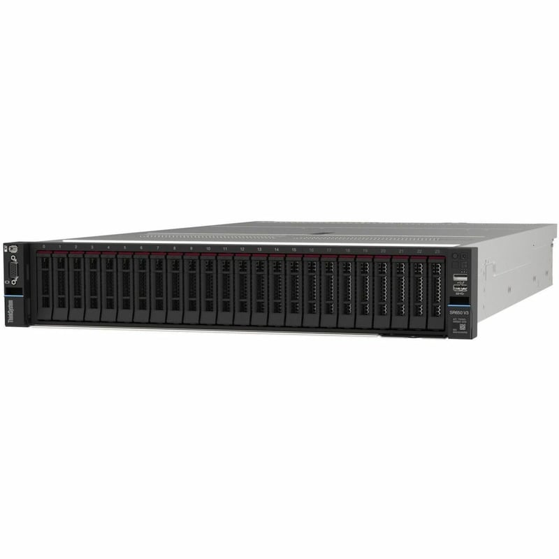 Lenovo ThinkSystem SR650 V3 7D76A07NNA 2U Rack Server - 1 Xeon Silver 4510 2.40 GHz - 32 GB RAM - Thumbnail 1