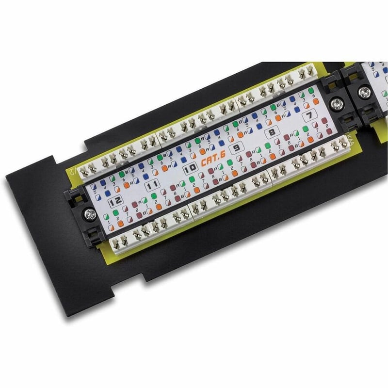 TRENDnet 12-Port Cat6 Unshielded Patch Panel, TC-P12C6V, Wall Mount, Included 89D Bracket, Vertical or Horizontal Installation, Compatible w/ Cat5e & Cat6 RJ45 Cabling, 110 IDC Type Terminal Blocks - Thumbnail 5