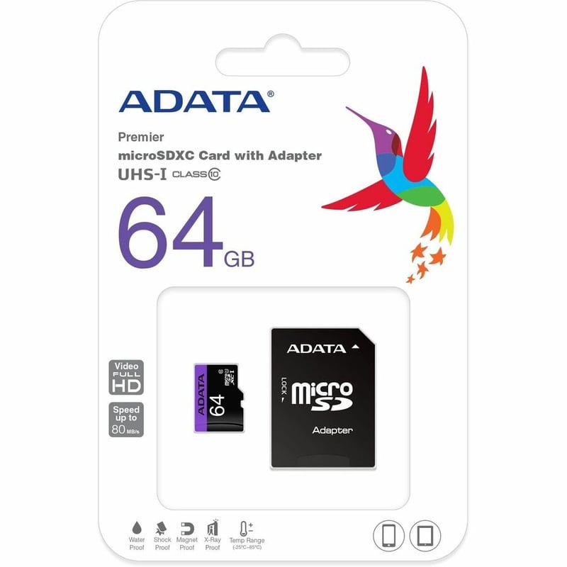 XPG Premier 64 GB Class 10/UHS-I (U1) microSDXC - Thumbnail 4