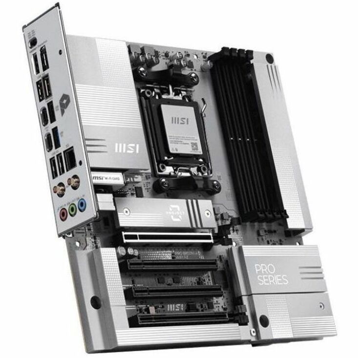 PRO B850M-A WIFI PZ MOTHERBOARD AMD MATX AM5 DDR5 256GB - Thumbnail 5
