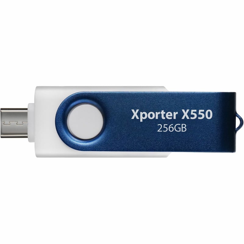 PATRIOT XPORTER X550 256GB USB 3.2 GEN 1 SWING TYPE-A+C BW - Thumbnail 1