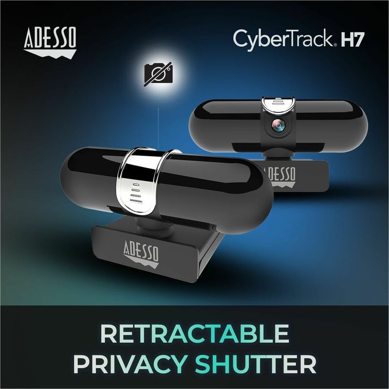 Adesso CyberTrack CyberTrack H7 Webcam - 4 Megapixel - 30 fps - USB 2.0 - TAA Compliant - Thumbnail 5